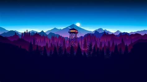 Download wallpaper 2560x1440 firewatch, video game, sunset, artwork ...