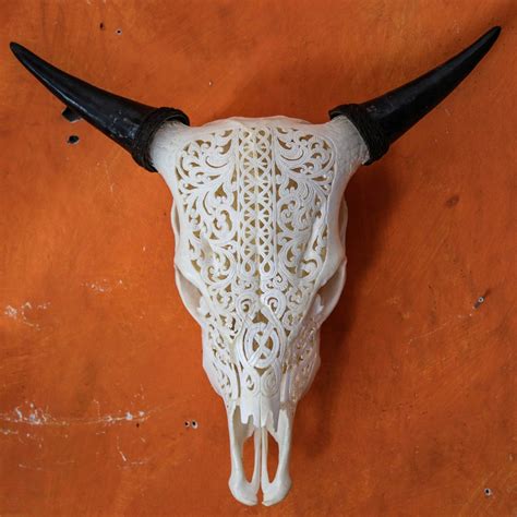 COW SKULL | Intriquing Celtic Art Carving | Novum Crafts – Indian ...