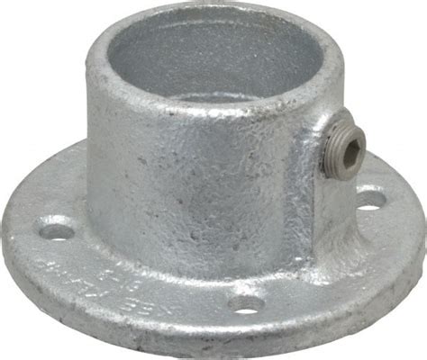 Kee - 2" Pipe, Medium Flange, Malleable Iron Flange Pipe Rail Fitting | MSC Industrial Supply Co.