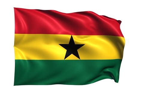 Ghana Waving flag Realistic Transparent Background 15309497 PNG