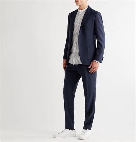 Hugo Boss - Bardon Slim-Fit Tapered Virgin Wool Drawstring Suit ...