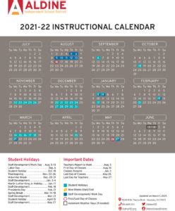 Aldine ISD Board Approves 2021-2022 School Calendar – Keeble EC/PK/K School