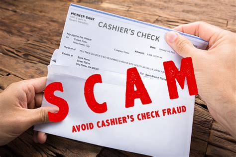 Cashier's Check Scam | Pioneer Bank - Your Community Bank