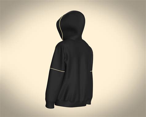 ArtStation - Men's Black And Gold Hoodie | Resources