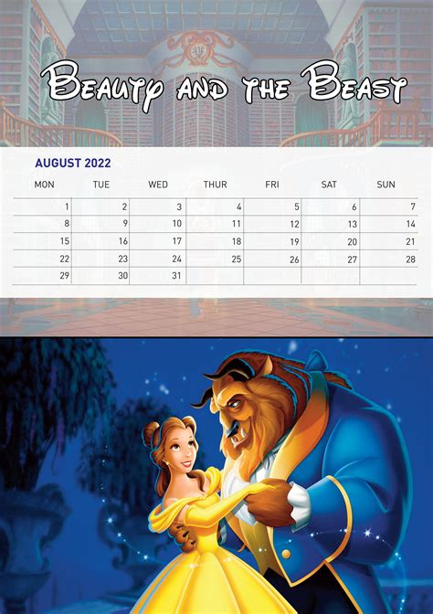 Disney 2022 Calendar handmade Disney calendar for kids 2022 | Etsy