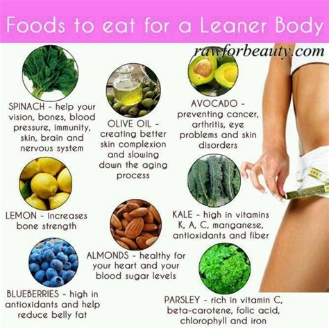 Foods to eat for Leaner Body | Lean body, Health, Foods to eat