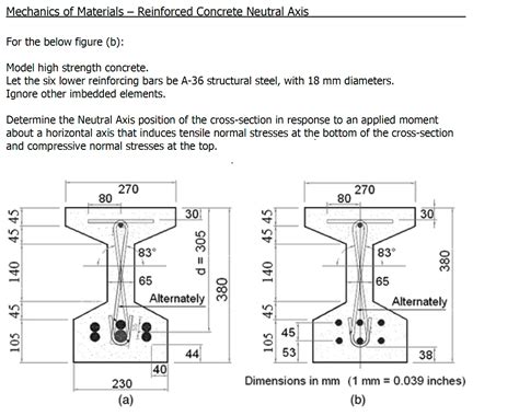 echanics of Materials - Reinforced Concrete Neutral | Chegg.com