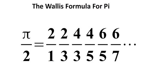 Surprising formula for π - the Wallis product - YouTube