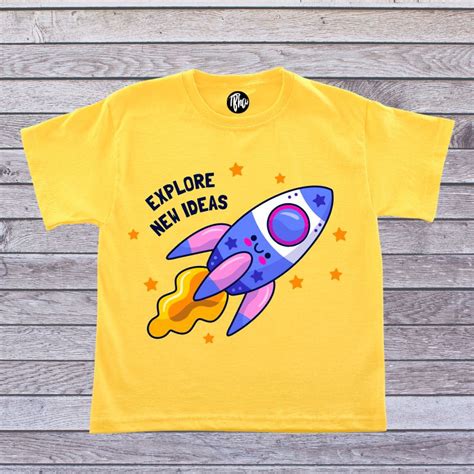 Explore New Ideas Space Theme Kid's TShirt – T Bhai