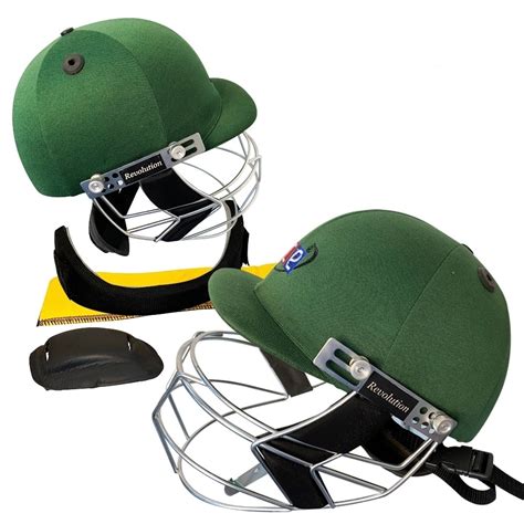 Navy Blue Revolution Cricket Helmet For Head & Face Protection by Cricket Equipment USA Price ...