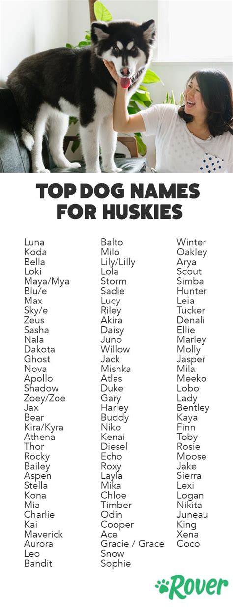 We've rounded up the top names for Huskies and Husky puppies. Pet Names For Dogs, Puppies Names ...