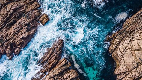 Ocean Waves Aerial View Wallpapers - Wallpaper Cave