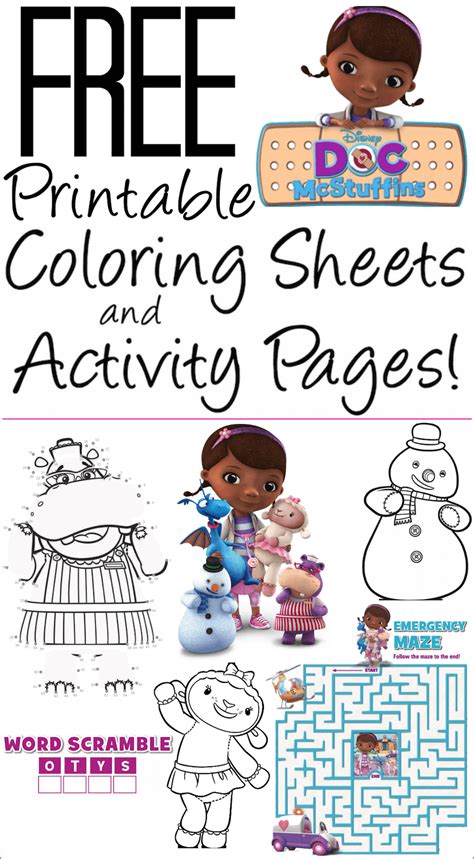 Doc Mcstuffins Printables Coloring Pages