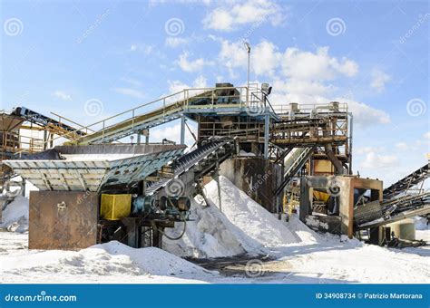 Salt processing stock photo. Image of ponds, deposition - 34908734