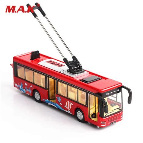 Aliexpress.com : Buy kids toys Alloy sightseeing bus model 1/32 trolley ...