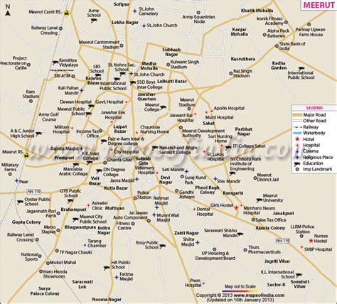 Meerut City Map