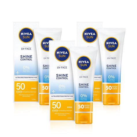 Nivea Sun Face Cream Shine Control Spf50 50ml - (Pack of 3) – Billjumla.com