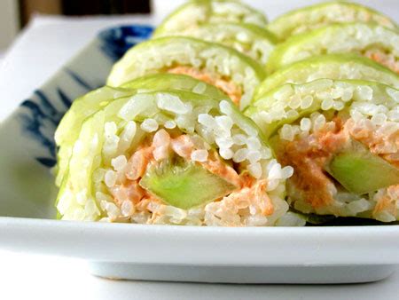 Salmon Cucumber Sushi Roll Recipe