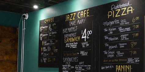 Our Menus - Jazz Café