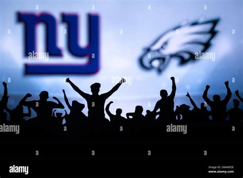 PHILADELPHIA, USA, JANUARY 18, 2023: New York Giants vs. Philadelphia Eagles. NFL Divisional ...