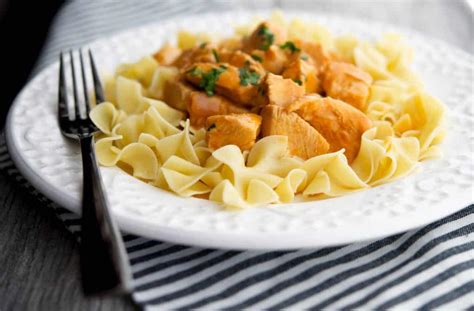 Chicken Paprikash over Dumplings - Carrie’s Experimental Kitchen