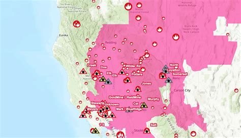 Fire Map For Northern California - Map of world