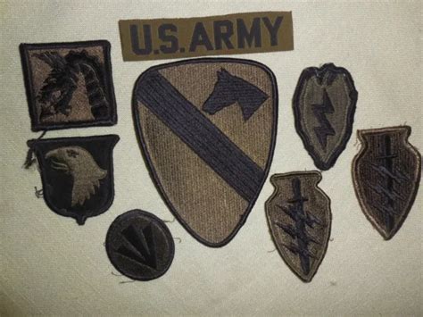 8 US ARMY Subdued Patches Vietnam War or Post Special Forces 101st Airborne Div $12.00 - PicClick