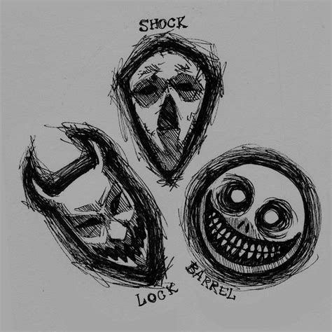 Lock, Shock, and Barrel masks by Spookyspoots on DeviantArt