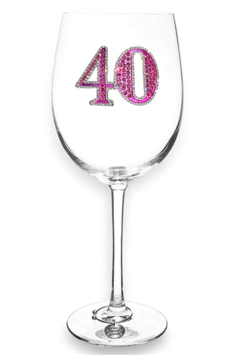 Birthday Jeweled Wine Glasses - The Queens' Jewels