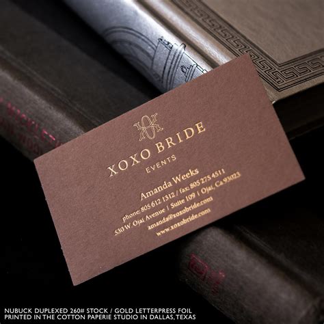 FOIL STAMPED BUSINESS CARDS – Cotton Paperie Letterpress