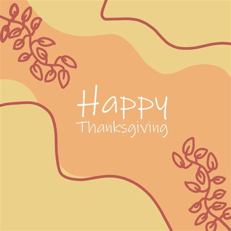 Happy Thanksgiving simple banner design element 14027415 Vector Art at ...