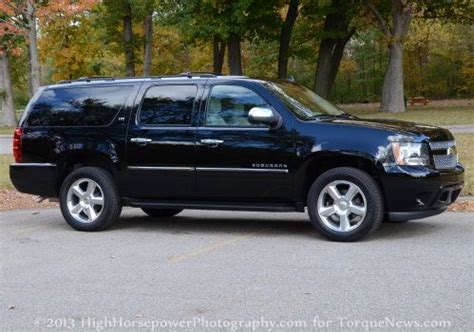 The side profile of the 2013 Chevrolet Suburban LTZ