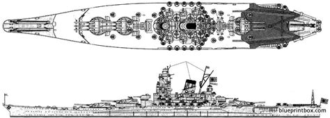 ijn yamato 1945 battleship - BlueprintBox.com - Free Plans and ...