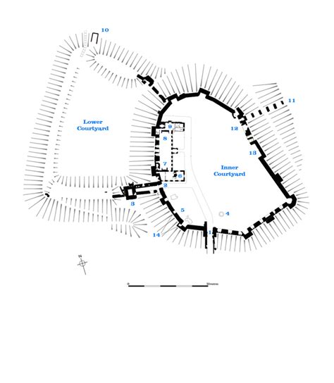 Great Castles - Framlingham Castle Floor Plan