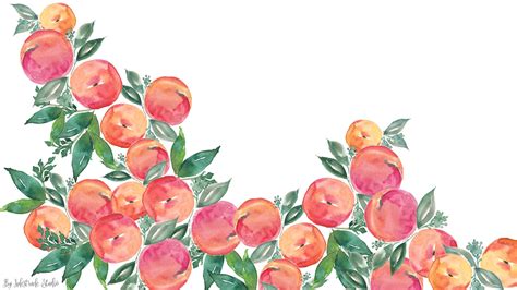 FREE WATERCOLOR PEACH WALLPAPERS - Inkstruck Studio | Peach wallpaper, Watercolor desktop ...