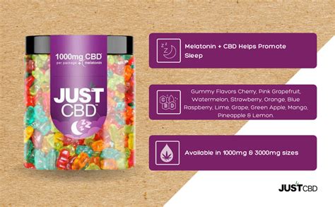 CBD Gummies For Sleep - CBD + Melatonin Gummies - JustCBD