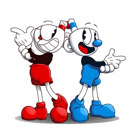 Cuphead and Mugman by Animorphs1 on DeviantArt