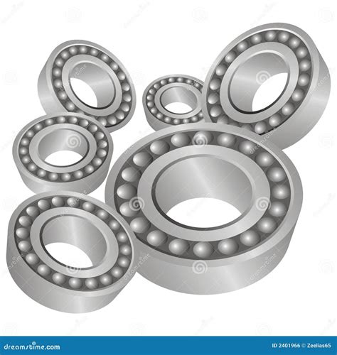 Roller bearings stock vector. Illustration of heavy, closeup - 2401966