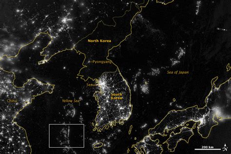 NASA Satellite Image Shows What North Korea Looks Like At Night