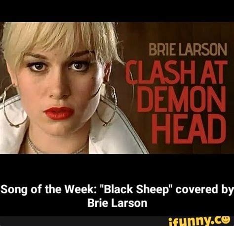 BRIE LARSON Song of the Week: "Black Sheep" covered by Brie Larson - Song of the Week: "Black ...