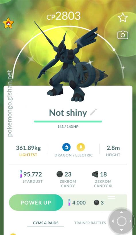 Shiny Zekrom - Pokemon Go