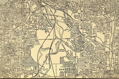 Cleveland Map Cleveland Street Map Vintage 1930s Original Gift | Etsy