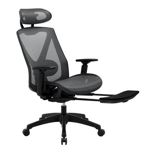 Ergonomic Office Chair with Suspension Mesh Seat with Footrest- Moustache®