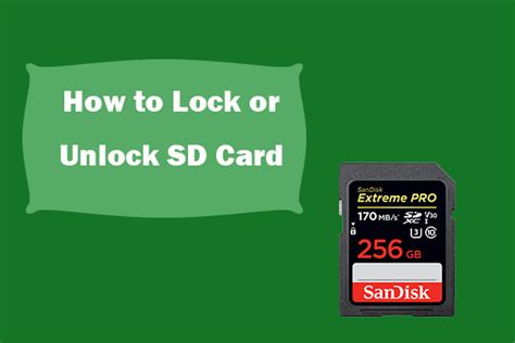 How to Lock or Unlock SD/Memory Card – 6 Tips - MiniTool