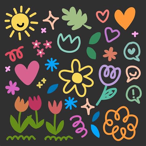 Premium Vector | Flora stickers