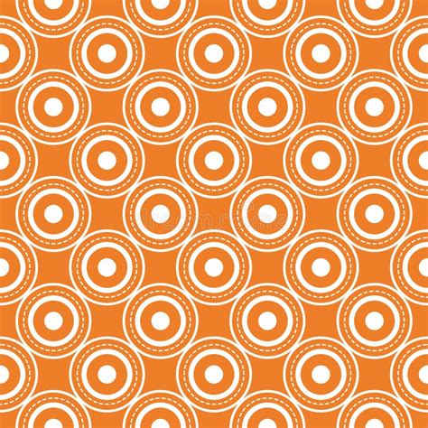 Orange Geometric Print. Seamless Pattern Stock Vector - Illustration of ...