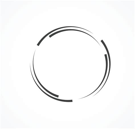 Abstract Lines in Circle Form, Design element, Geometric shape, Striped border frame for image ...
