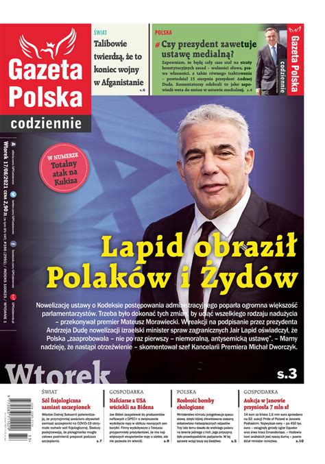 Gazeta Polska Codziennie - e-wydanie – 166/2021 - Kiosk online ...