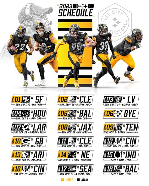 Steelers Schedule 2024-2024 Season Printable - Fifine Noelani