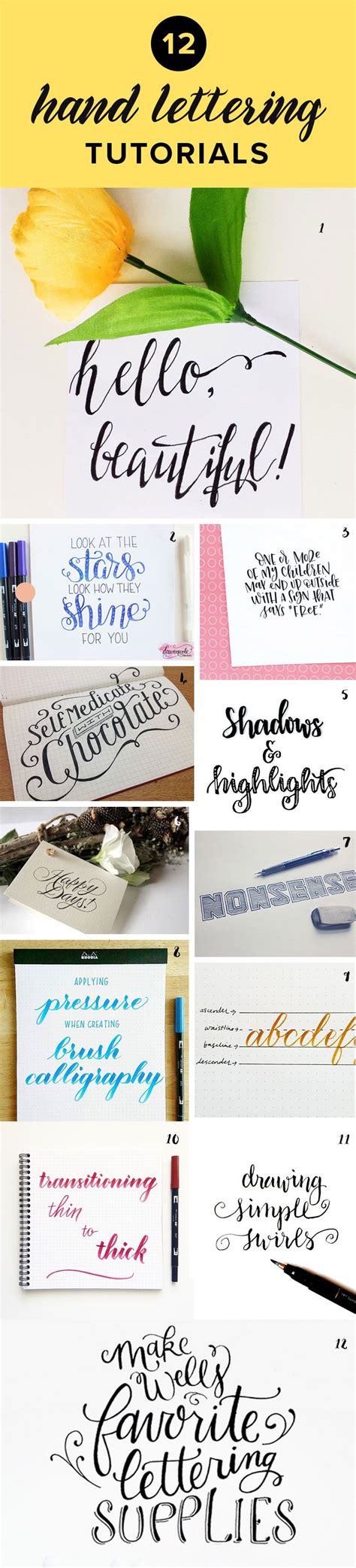 Want to learn hand lettering? Check out these awesome 12 free tutorials and 12 online classes ...